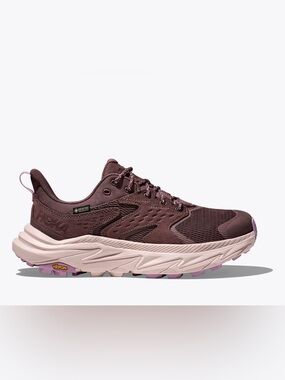Hoka Women's waterproof Anacapa GTX Trail Shoe — Grape Wine/Elderberry, size 10B